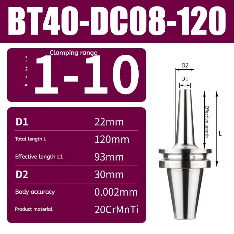 10045 BT30/BT40/BT50-DC high precision back-pull tool holder Shandong Denso Pricision Tools Co.,Ltd.